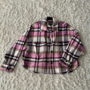 Chaqueta rosa cuadros - Imagen 2