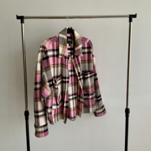 Chaqueta rosa cuadros - Imagen 3