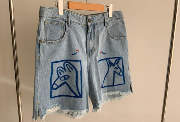 Short de Jean burritos - intervenido