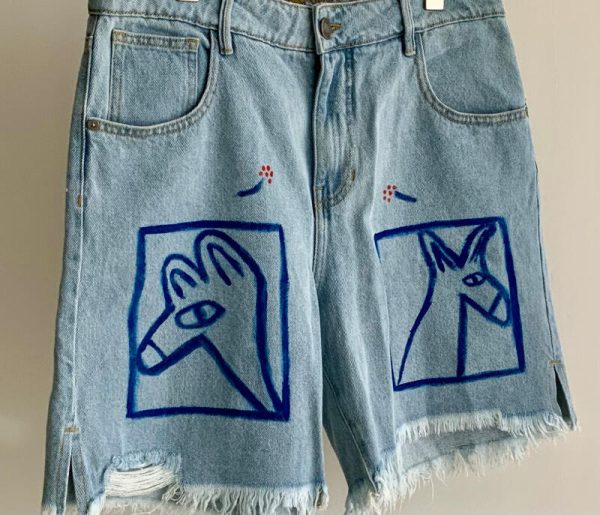 Short de Jean burritos - intervenido
