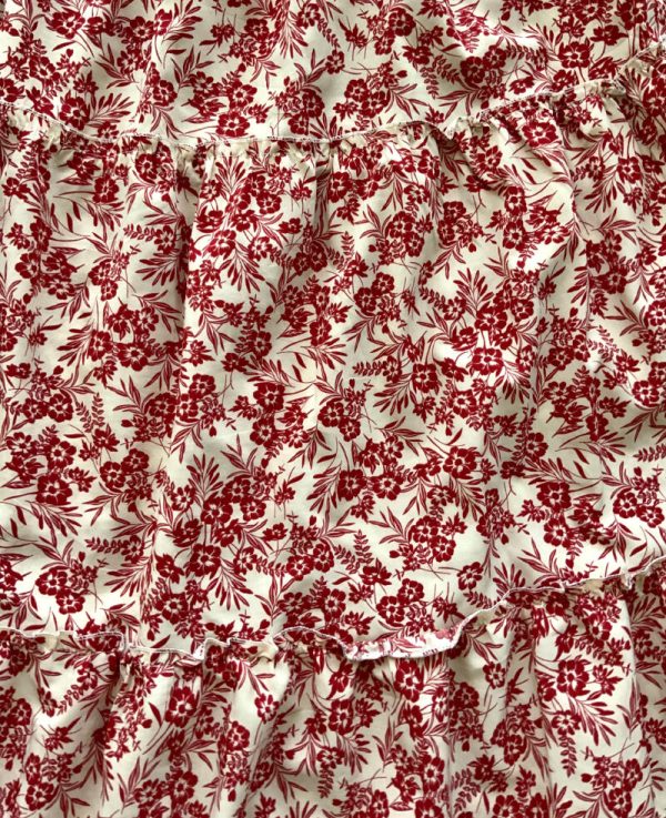 Vestido Flores Rojas